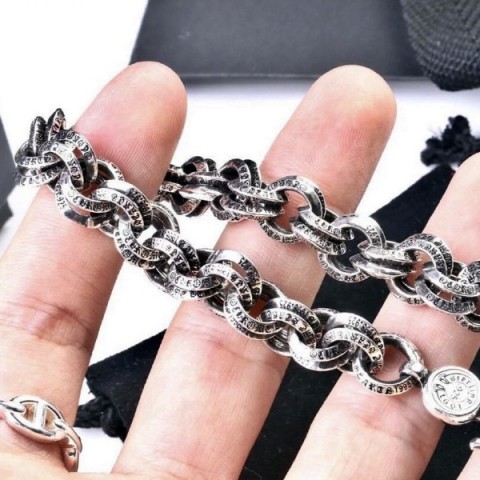 Chrome hearts 크롬하츠 더블 B링크 S 체인 팔찌