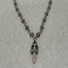 Chrome Hearts 크롬하츠 8MM 크로스볼 대거 목걸이